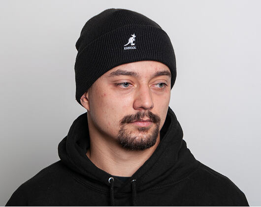 Kangol Acrylic Pull-On Black/White Winter Beanie