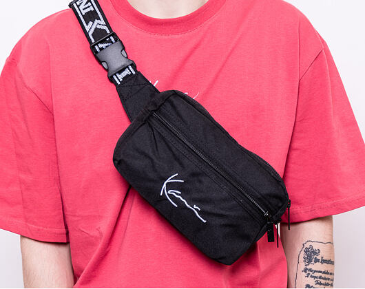 Karl Kani Signature Tape Hip Bag  4004907 Black/White