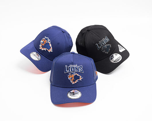 New Era 9FIFTY Prague Lions Stretch Snap Tonal Logo Black Cap
