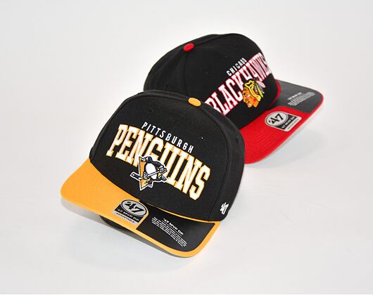 '47 Brand Chicago Blackhawks McCaw MVP DP Black/Red Cap