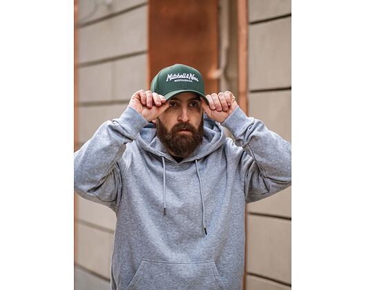 Mitchell & Ness Pinscript Redline Snapback Branded Dark Green Cap