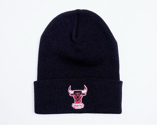 Mitchell & Ness Chicago Bulls HWC Team Logo Cuff Knit Black Winter Beanie