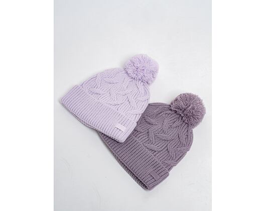Under Armour Around Town Pom Beanie Plum Womens Beanie