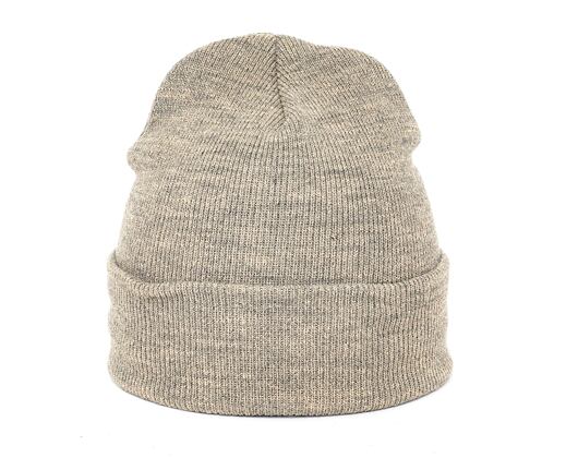 Mitchell & Ness Branded Roll Up Beanie Sand