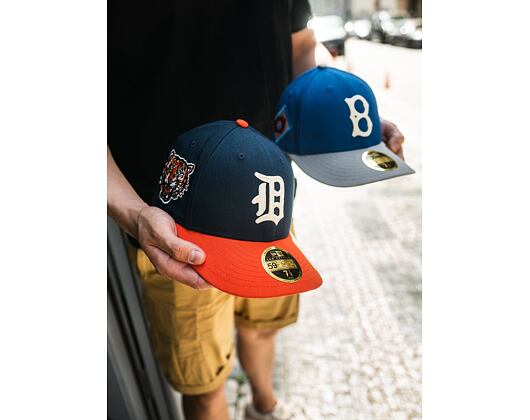 New Era 59FIFTY Low Profile MLB Cooperstown Detroit Tigers Fitted Oceanside Blue Cap