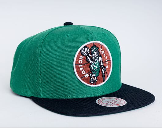 Mitchell & Ness Boston Celtics Team 2 Tone 2.0 Snapback HWC Green / Black Cap