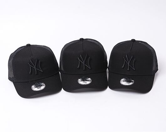 New Era Kids 9FORTY Clean Trucker New York Yankees Black / Black Snapback