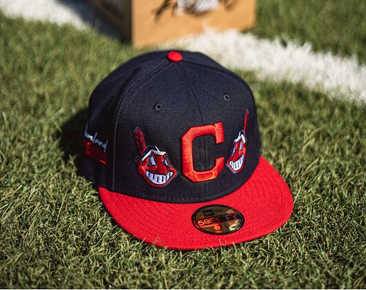 Adam Wave × New Era 59FIFTY MLB “Banned” Cleveland Indians Fitted Cap