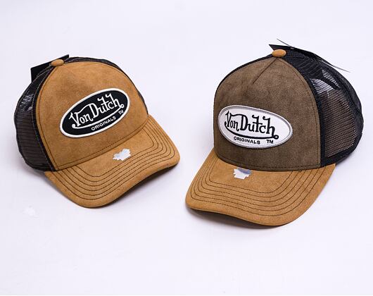 Von Dutch Boston Trucker Imi Suede Brown/Black Cap