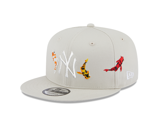 Kšiltovka New Era 9FIFTY MLB Koi Fish New York Yankees Stone / Optic White