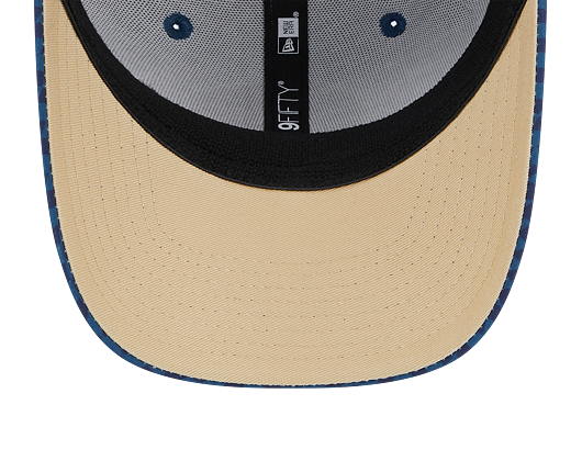 Kšiltovka New Era 9FIFTY Stretch-Snap All Over Print Checkered Chelsea FC Lion Crest Navy