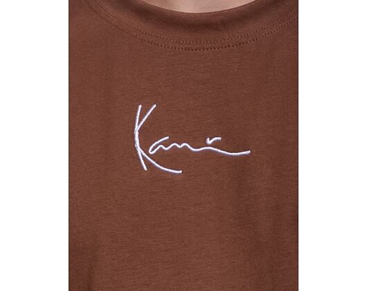 Triko Karl Kani Small Signature Wavy Block Tee brown/sand/off white