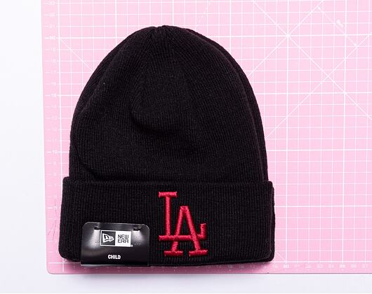 Dětský Kulich New Era MLB Kids League Essential Beanie Los Angeles Dodgers Black / Cardinal