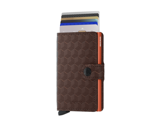 Secrid Optical Brown-Orange Wallet
