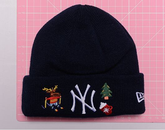 Dětský Kulich New Era MLB Kids Festive Cuff Knit New York Yankees Black / White
