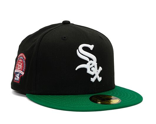 Kšiltovka New Era 59FIFTY MLB Team Color Chicago White Sox Cooperstown Black / White / Kelly Green