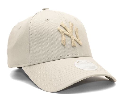 Dámská kšiltovka New Era 9FORTY Womens MLB Metallic Logo New York Yankees Stone