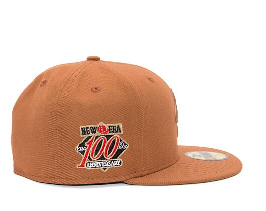 Kšiltovka New Era 59FIFTY Script Caramel Brown / Stone