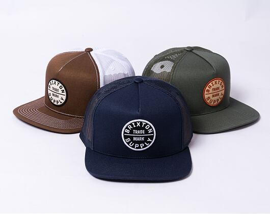 Kšiltovka Brixton Oath MP Trucker Hat - Washed Navy/Washed Navy