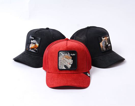Kšiltovka Goorin - Trucker - The Suede Dragon - Burgundy