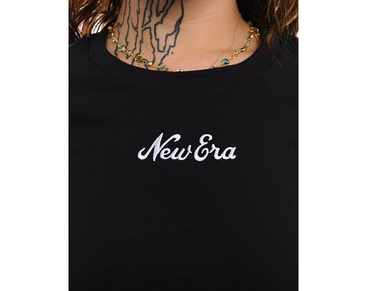 Dámské Triko New Era - Script Tee Slim - Black / White