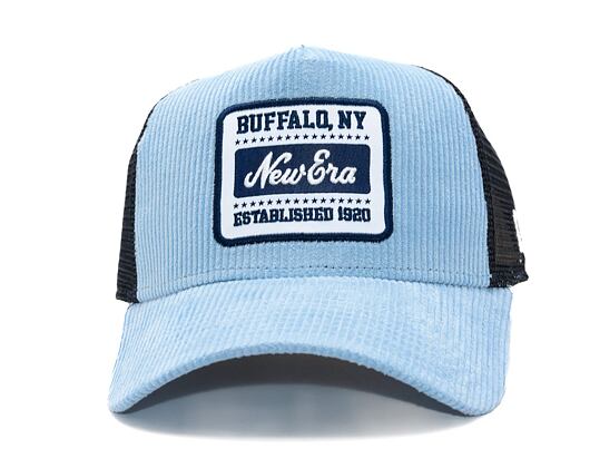 Kšiltovka New Era - Buffalo Patch Cord 9FORTY Trucker - Pastel Blue / Navy