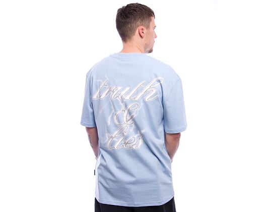 Triko Karl Kani - Retro T&L Backprint Tee light - blue/white