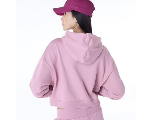Dámská Mikina New Era - MLB Graphic Crop Hoodie - LA Dodgers - Pink