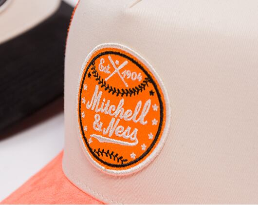 Kšiltovka Mitchell & Ness - Baseball Trucker - Cream/Maroon