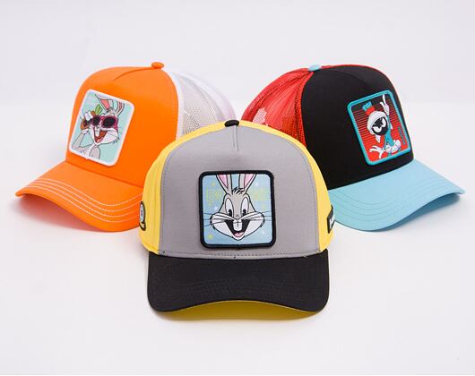 Kšiltovka Capslab - Trucker Looney Tunes - Bugs Bunny - Yellow / Grey