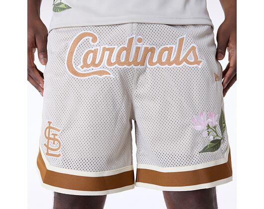 Kraťasy New Era - MLB Floral Mesh - St. Louis Cardinals - Off White