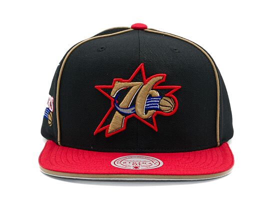 Kšiltovka Mitchell & Ness - Philadelphia 76Ers - Pipe Snapback Hwc - Black