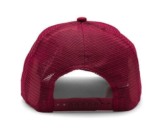 Kšiltovka New Era - Branded Oval Foam Patch 9FORTY Trucker - White / Cherry
