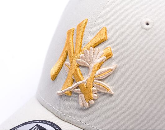 Kšiltovka New Era - MLB Floral Icon 9FORTY - NY Yankees - Ivory / Yellow
