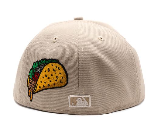 Kšiltovka New Era - MLB Food Icon 59FIFTY - LA Dodgers - Stone / White