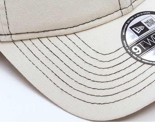 Kšiltovka New Era - Branded Contrast stitch 9TWENTY - Ivory / Black