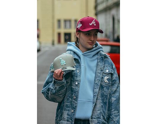 Kšiltovka New Era - MLB World Series 9FIFTY Original Fit - LA Dodgers - Mint Green / Teal