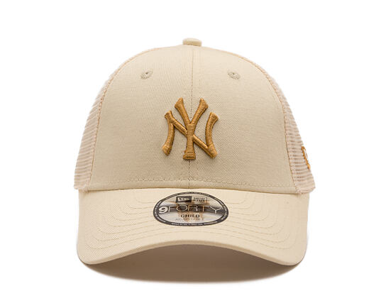 Dětská Kšiltovka New Era - MLB Homefield Trucker 9FORTY - NY Yankees - Cream / Yellow