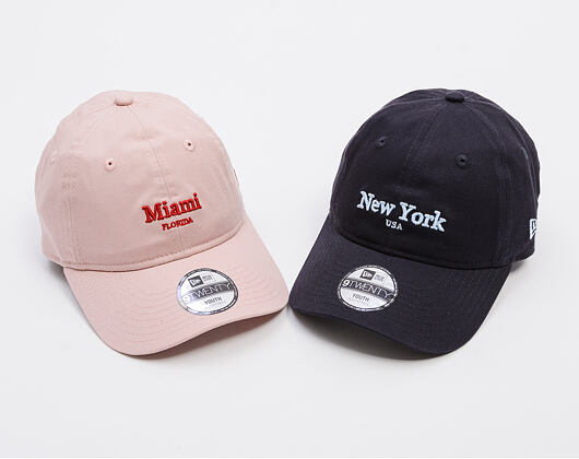 Dětská Kšiltovka New Era - Branded City 9TWENTY - Pink / Scarlet