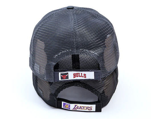 Kšiltovka New Era - NBA Homefield Trucker 9FORTY - LA Lakers - Black / Grey