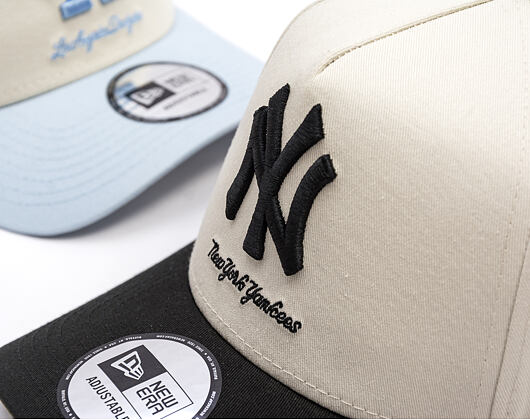 Kšiltovka New Era - MLB Mythical 9FORTY A-Frame - NY Yankees - Ivory / Black
