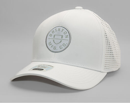 Kšiltovka Brixton - Crest X Mp Snapback - White/White