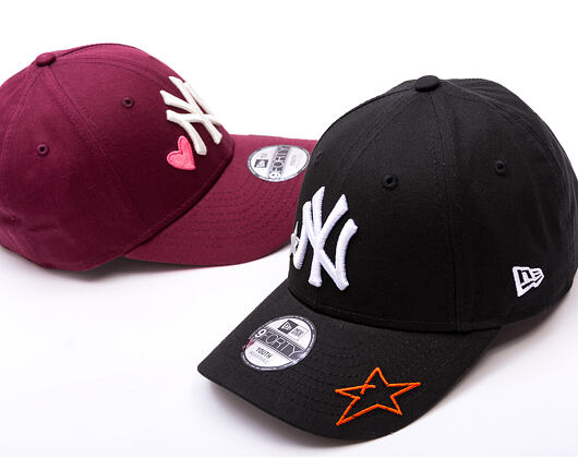 Dětská Kšiltovka New Era - MLB Heart Icon 9FORTY - NY Yankees - Black