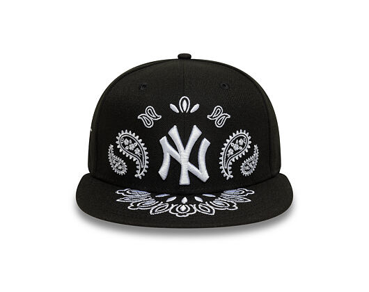 Kšiltovka New Era - MLB Paisley Bandana 59FIFTY - NY Yankees - Black
