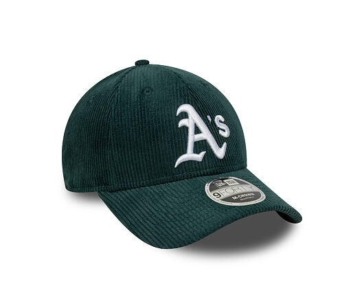 Kšiltovka New Era - MLB Cord 9FORTY M-CROWN - Oakland Athletics - Dark Green