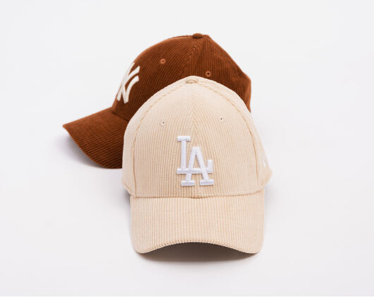Kšiltovka New Era - MLB Seasonal Cord 39THIRTY - LA Dodgers - Cream