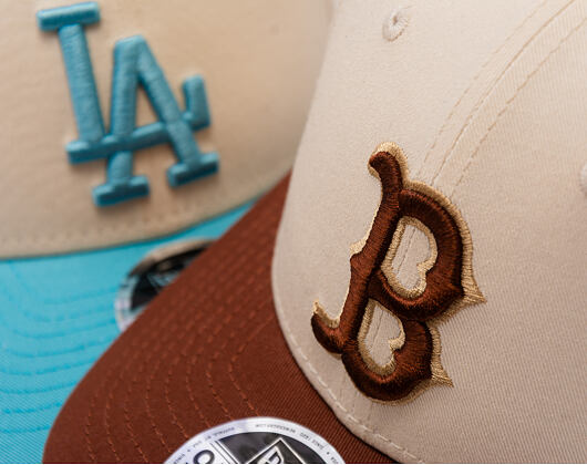 Kšiltovka New Era - MLB WS Patch Retro 9FORTY M-CROWN - Boston Red Sox - Cream / Auburn