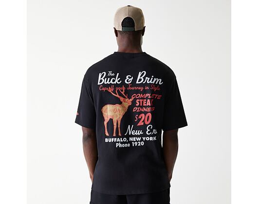 Triko New Era - Wild Graphic Tee - Black