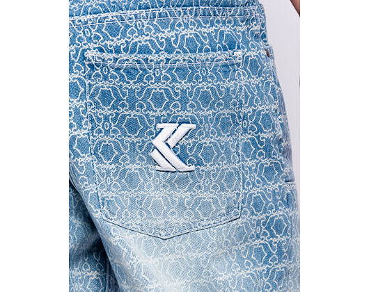 Džíny Karl Kani - Og K Aop Carpenter Straight Leg Jeans Blue
