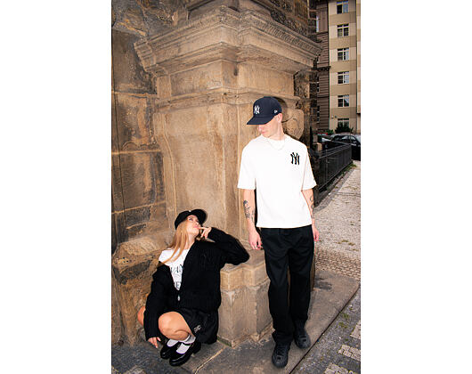 Triko New Era - MLB Waffle Tee - NY Yankees - Off White